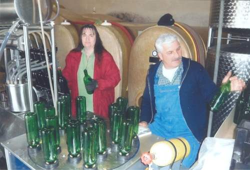 Cordula und Bernd beim F�llen
