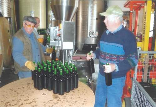 Edwin und Gerd beim Korken